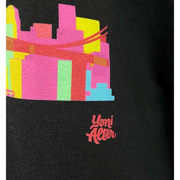 FAMSF • De Young & Legion of Honor Museums SF Skyline Black Pullover Hoodie - Picture 8 of 11